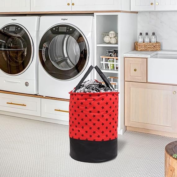 UNICRAFTS Large Laundry Hamper with Drawstring Clothes Storage Bag for Bedroom Living Room Kitchen Bathroom Camping Travel  - Image 4