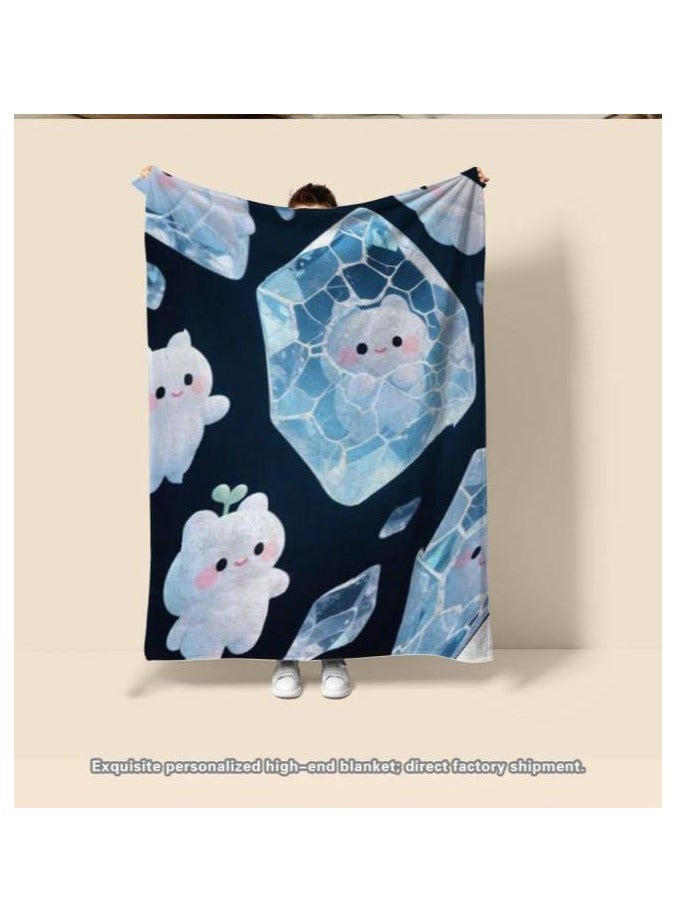 general Flannel thin blanket (warm and comfortable, suitable for sleep, gaming, dust removal and sandproof) 150cm*200cm - 747 - Image 4