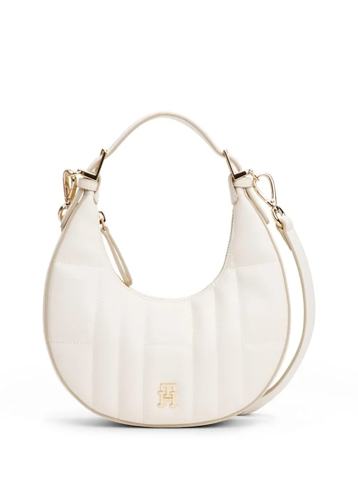 تومي هيلفيغر Logo Detailed Zip Through Hobo