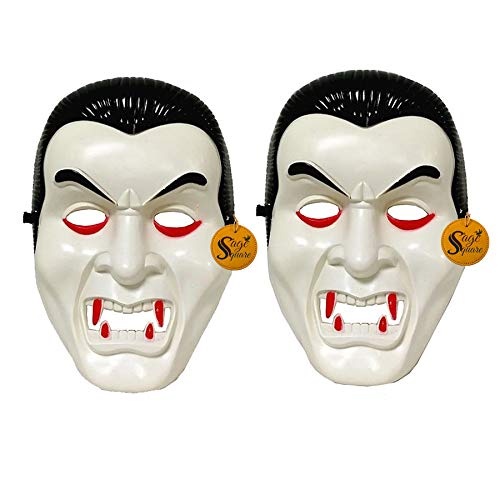 Sage Square Vampire Comic FACE MASK Fawkes Mask Anonymous Edition Face-Mask Perfect Fit Cosplay Holi Halloween Function Party (Set of 2) - Image 5