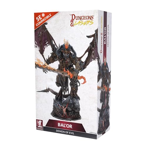 Dungeons & Lasers Dungeons Lasers Balor Demon of Evil Large DND Miniature 220mm 86 Tall with Scenic Base 5e Compatible Painting and Assembly Required for 14 Years - Image 1