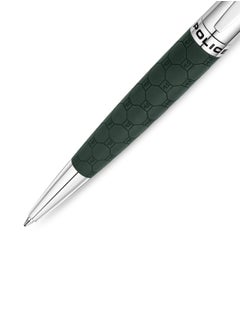 POLICE Cordia Green Monogram with Stainless Steel Trims Pen and Blue Ink  - Image 3