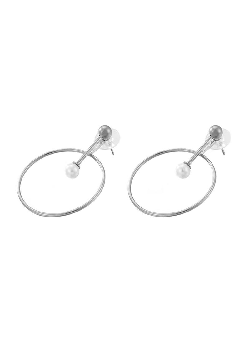 Lee Cooper Women's Stainless Steel Silver Earrings - LC.E.01074.330  - Image 1