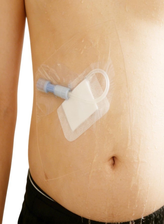 Mediss واقي ضمادة خط PICC للاستحمام - غشاء شفاف 7 بوصة × 7 بوصة، حاجز ضمادة جروح PD لحماية موقع الحقن الوريدي (7 قطع) - Image 1