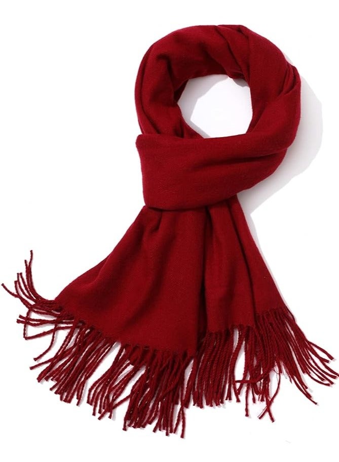Warm Shawl Neckwear For Men And Women Maroon - Image 1