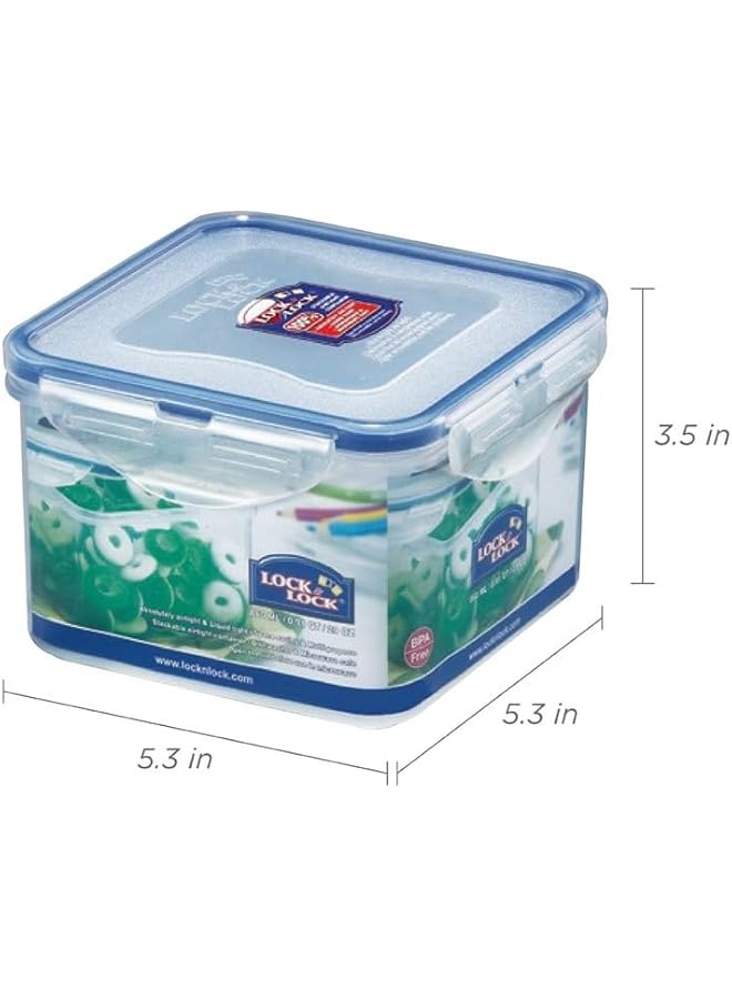 لوك اند لوك حاوية تخزين طعام مربعة محكمة الإغلاق سعة 29.08 أونصة / 3.64 كوب - Image 2