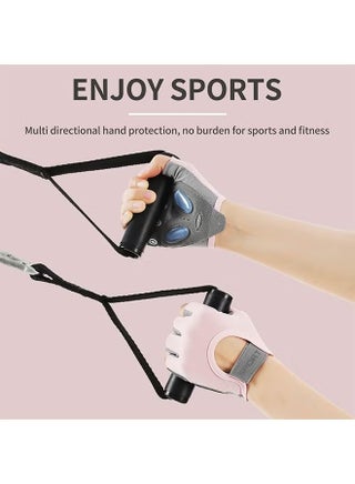 Gym Weight Lifting Workout Gloves For Women Padded Extra Grip Palm Protection Breathable For Exercise Weightlifting Training Fitness Cycling Hanging Pull Ups (M Size) - view 5