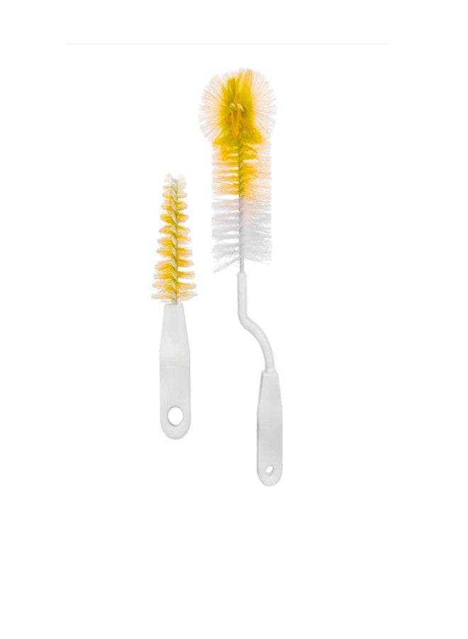 KALRA MAGIC® Bottle Cleaning Brush Set Long Handle & Narrow Neck Baby Bottle Brush with Soft Bristles Reusable Bottle Scrubber & Nipple Cleaner | Multi Purpose Cleaning Brush (Pack of 1 Yellow) - Image 1