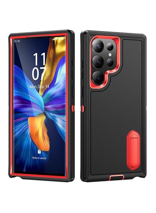 X-level Samsung Galaxy S24 Ultra Case Cover Shockproof Camera Len Protection Anti-scratch Comfortable Touch Feel Rugged & Durable Kickstand Holder Back Cover Phone Shell Accessories Protector - Image 1