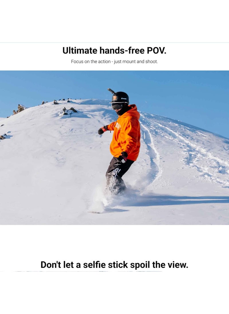 Insta360 Insta360 X4 Snow Bundle 8K Waterproof 360 Action Camera with 12 48MP Sensors 8K 360 HDR Video 72MP 360 Photo Includes New Snow Bundle Selfie Stick Lens Cap 256GB  - Image 2