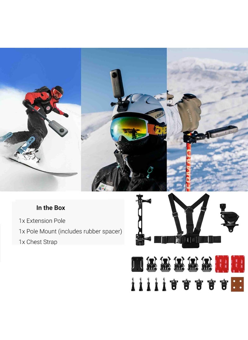 Insta360 Insta360 X4 Snow Bundle 8K Waterproof 360 Action Camera with 12 48MP Sensors 8K 360 HDR Video 72MP 360 Photo Includes New Snow Bundle Selfie Stick Lens Cap 256GB  - Image 3