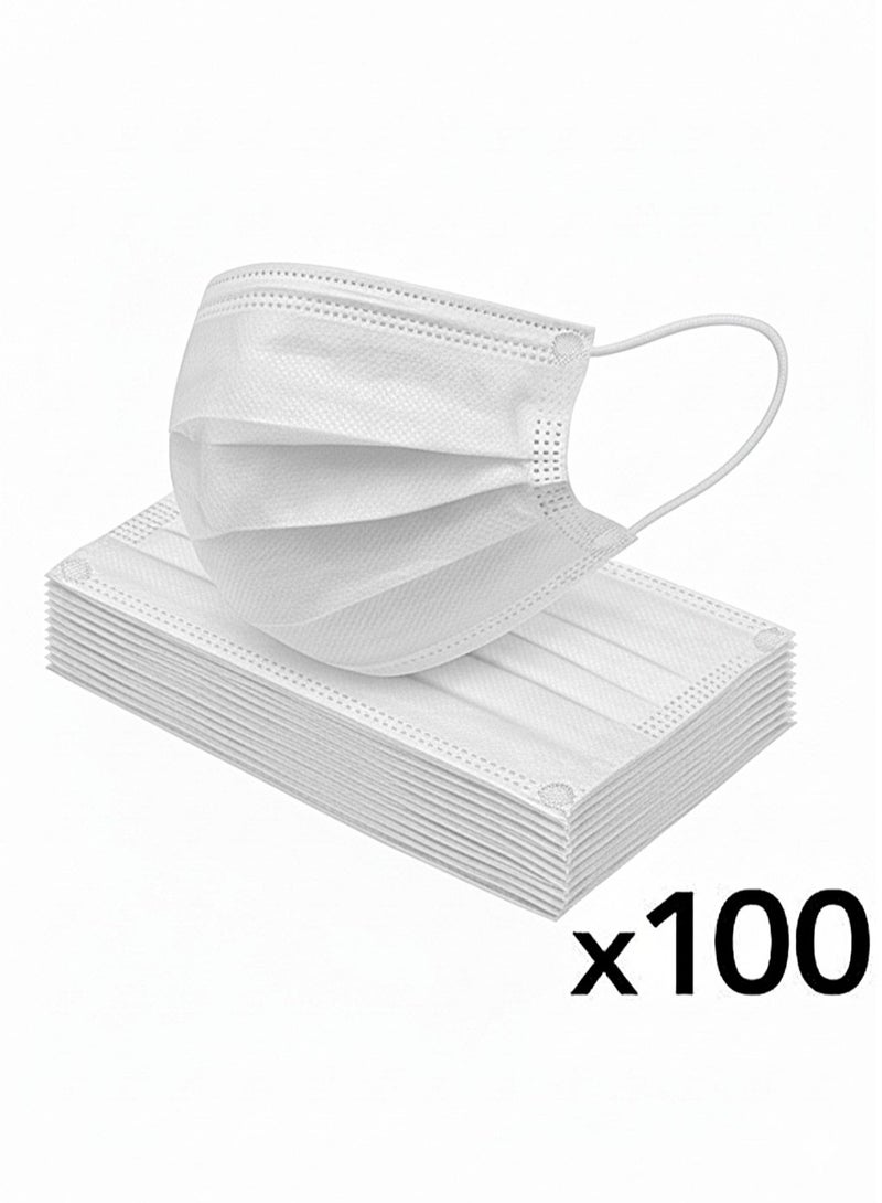 Medline Your everyday safety in its simplest form – Medical face masks for daily use – 2 packs of 50 masks (100 masks total) – 3 layers of protection with comfortable ear loops - Image 5