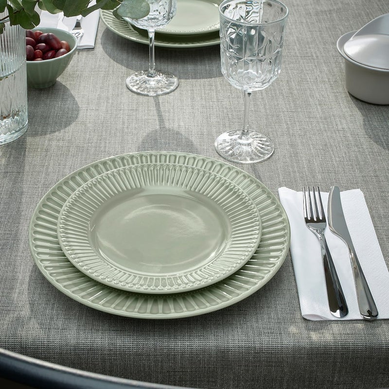 BS Case Ikeaa STRIMMIG Stoneware Side Plate Pale GreyGreen 21 cm 8 inches - Image 4