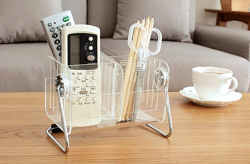 Kazenzo 6Slot Clear Acrylic Home Desk Tv AirConditioner Remote Control Storage Holder Organizer Stand - Image 3