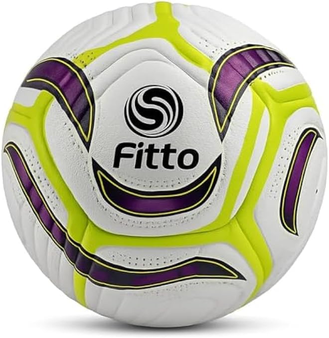 FITTO Premium White Football for Adults - Durable, High-Performance Soccer Ball - Image 1