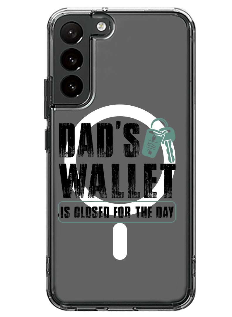 Theodor Magnetic Case for Samsung Galaxy S23 6.1-inch Compatible with MagSafe Wireless Charging, Shockproof Phone Bumper Cover Dads wallet Black copy - Image 1