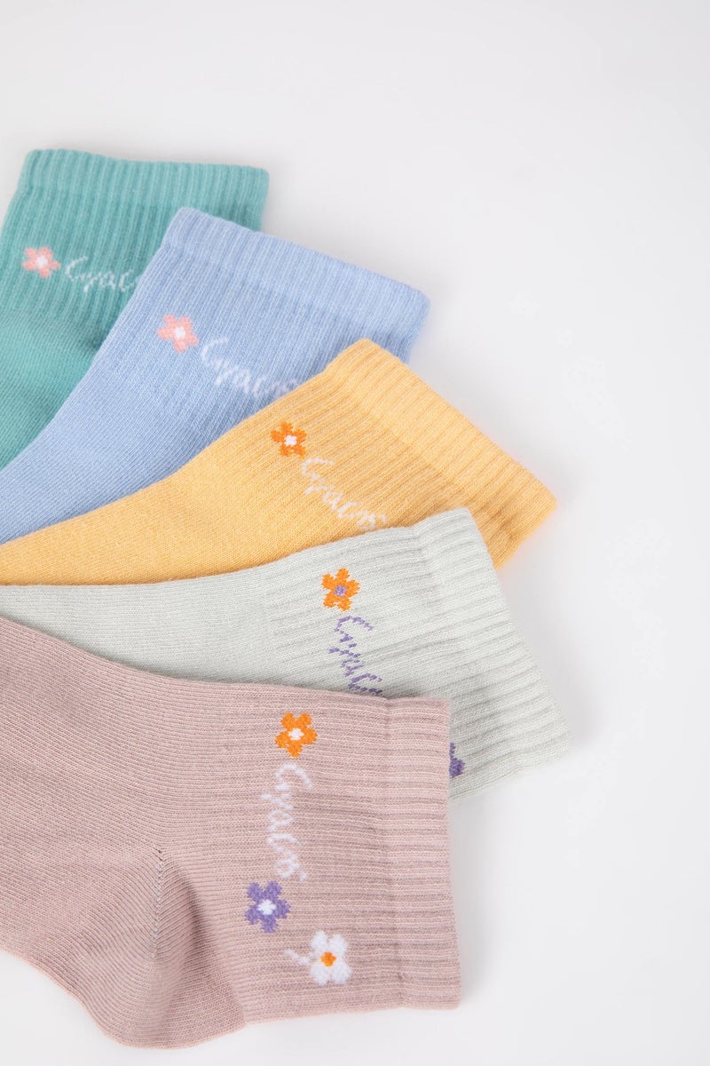 DeFacto Women 5 Pack Cotton Short Socks - Image 3