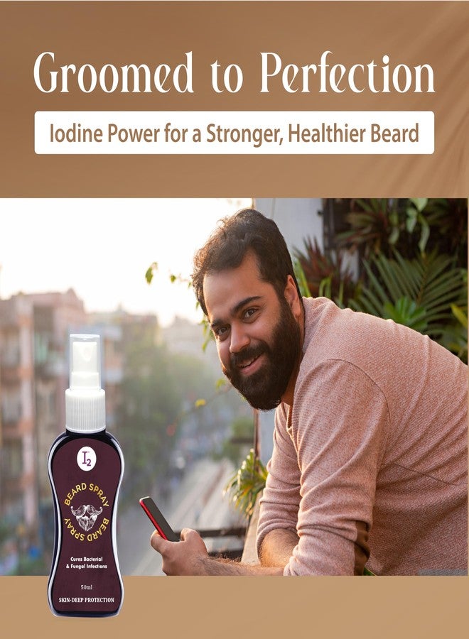 I2Cure Beard & Hair Growth Oil, 50ml | Natural Hair Oil for Thicker & Longer Beard | Beard Oil for Uneven, Patchy & Fast Beard Growth | Growth Oil for Stronger & Fuller Beard Hair (Pack of 2) - Image 5