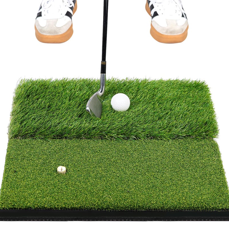 Premium Golf Hitting Mat, 10mm Foam Padding with Rubber Backing Golf Mat, Golf Practice Mat for Indoor and Outdoor Training - Image 1