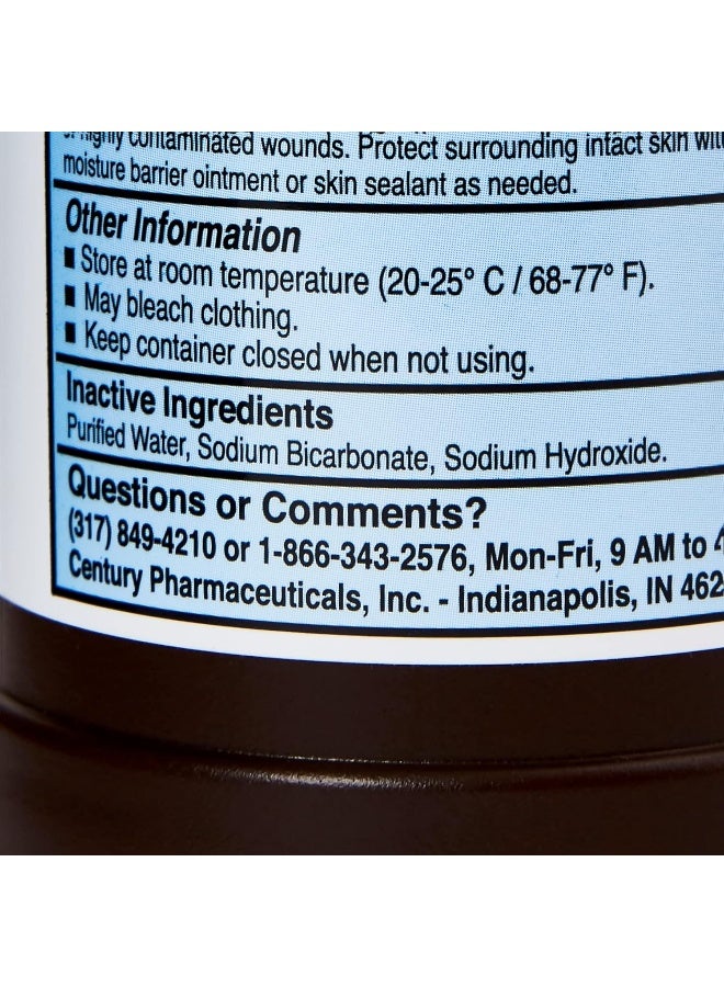 McKesson Dakin's Solution-Full Strength 304360946160 Sodium Hypochlorite 0.5% Wound Therapy for Acute and Chronic Wounds by Century Pharmaceuticals - Image 2
