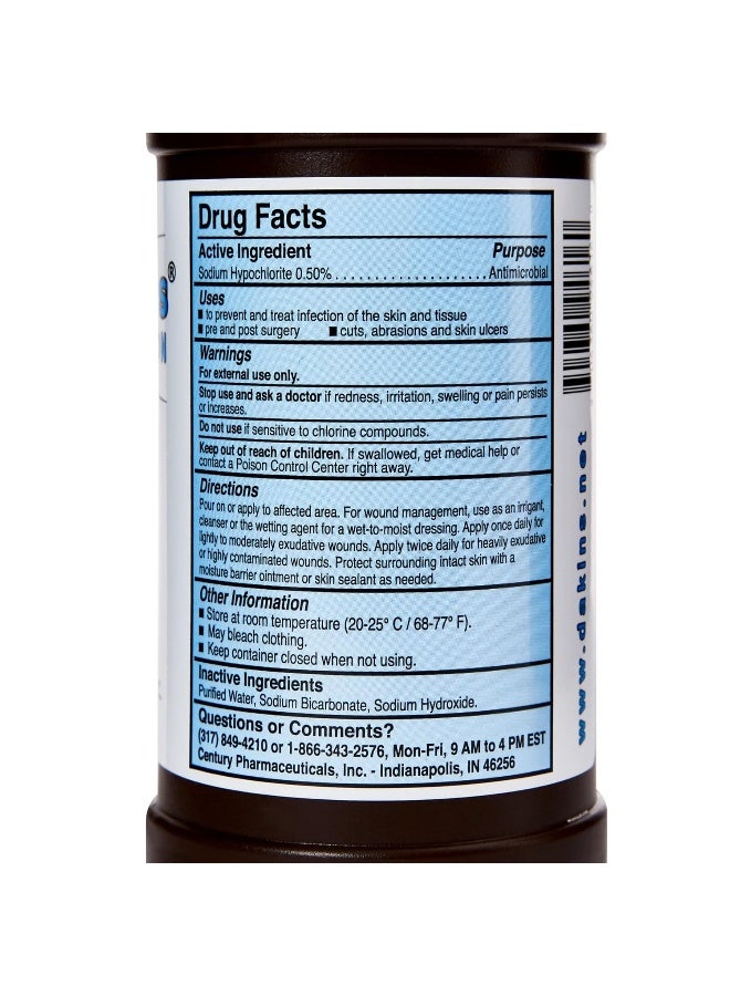McKesson Dakin's Solution-Full Strength 304360946160 Sodium Hypochlorite 0.5% Wound Therapy for Acute and Chronic Wounds by Century Pharmaceuticals - Image 4