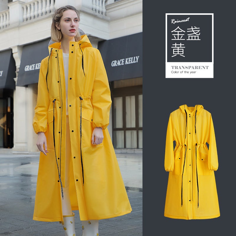 Generic Oversized Waterproof Full Body Rainwear calendula yellow
