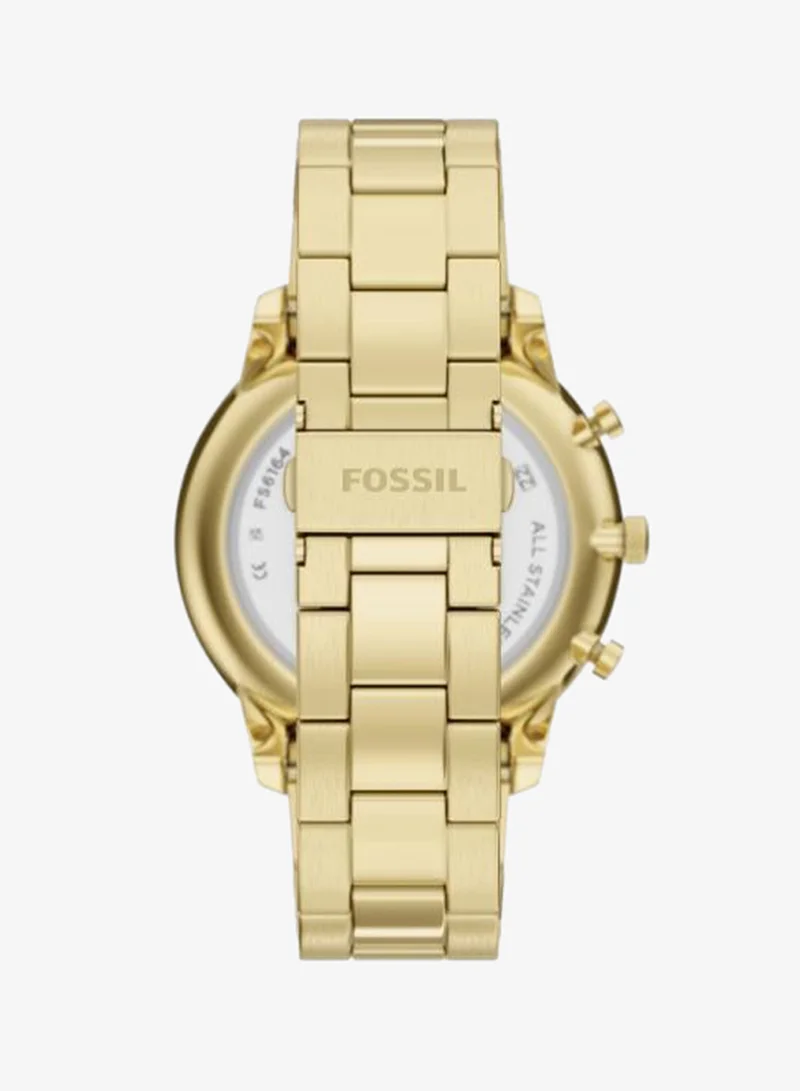 Fossil  FS6164 Analog Watch with Gold Plated Metal Bracelet for Men | Best Price UAE