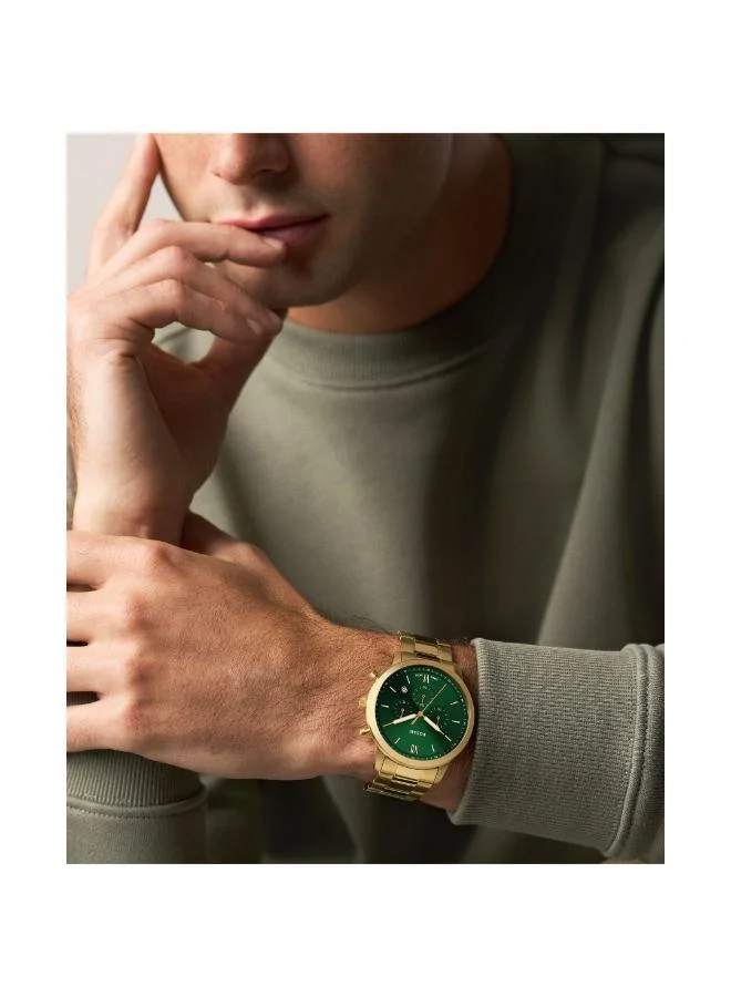 Fossil Neutra Analog Watch with Gold Plated Metal Bracelet