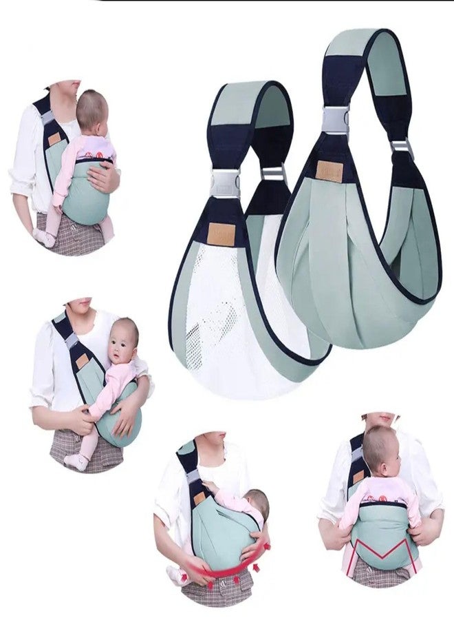ATHA Baby Carrier Newborn to Toddler Baby Sling Carrier Toddler Carrier Shoulder Sling Baby Holder Carrier Cotton Fabric Baby Shoulder Carrier One Shoulder Carrying Strap Newborn Travel (Multicolor) - Image 3