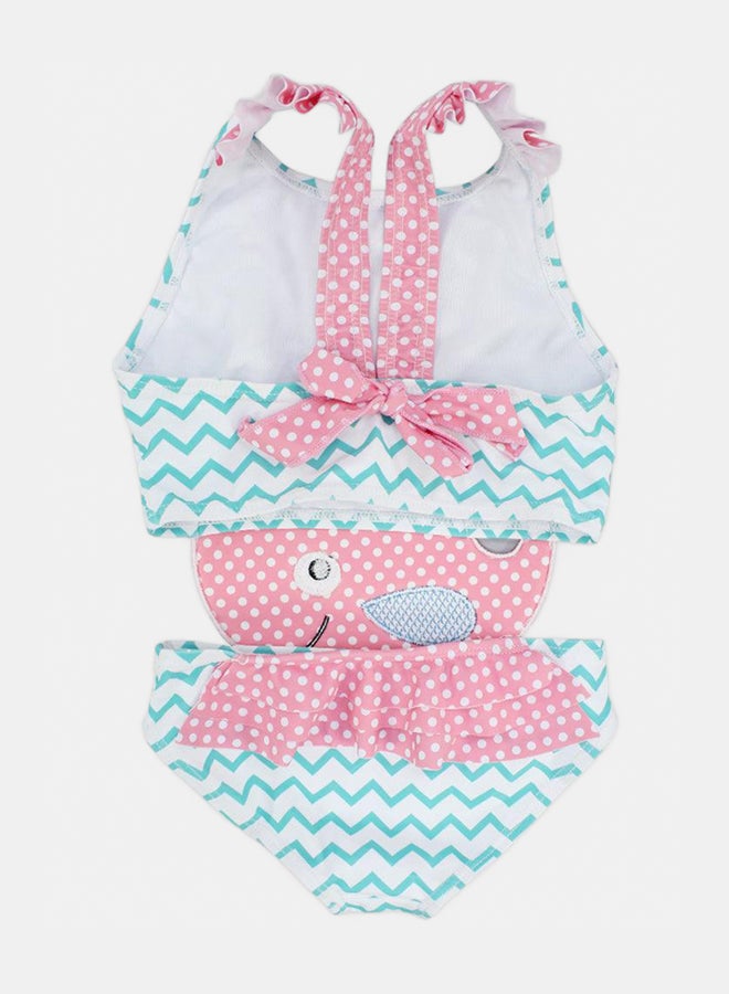 mini me Mini Me Pink Whale Swim Suit - Image 2