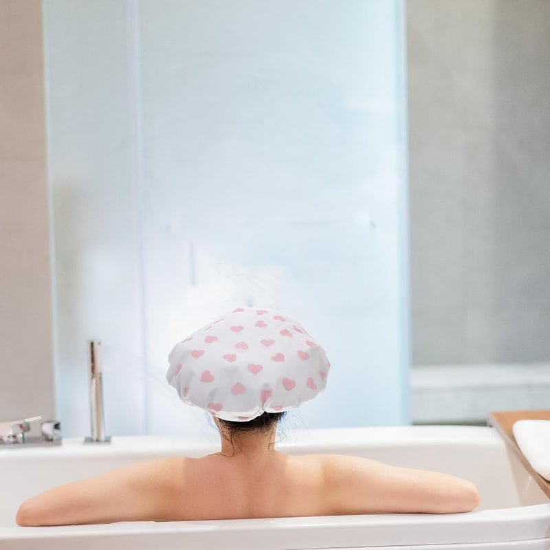 2pcs Double Layer Hair Steamer Cap Waterproof Tinfoil Shower Bonnet for Deep Conditioning Treatments Suitable for Women with Long Hair Bathing - Image 4