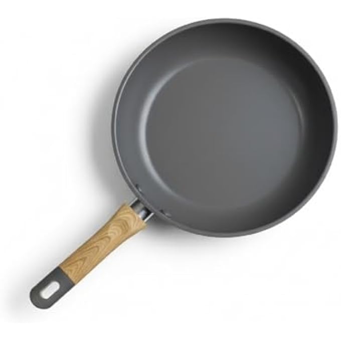 Unity 22Cm Earth Grey NonStick Frying Pan  Durable Aluminum With ScratchResistant Coating Even Heat Distribution Comfortable  Safe Grip Handle For Everyday Cooking Sauting Frying And Healthy Meals - Image 3