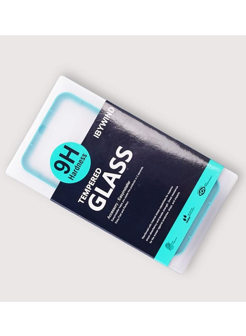 Ibywind Screen Protector For Motorola Moto G72 4g 6.6 Inch With 2pcs Tempered Glass 1 Camera Len Protector 1 Backing Carbon Fiber Film Fingerprint Reader Easy To Install - Image 3