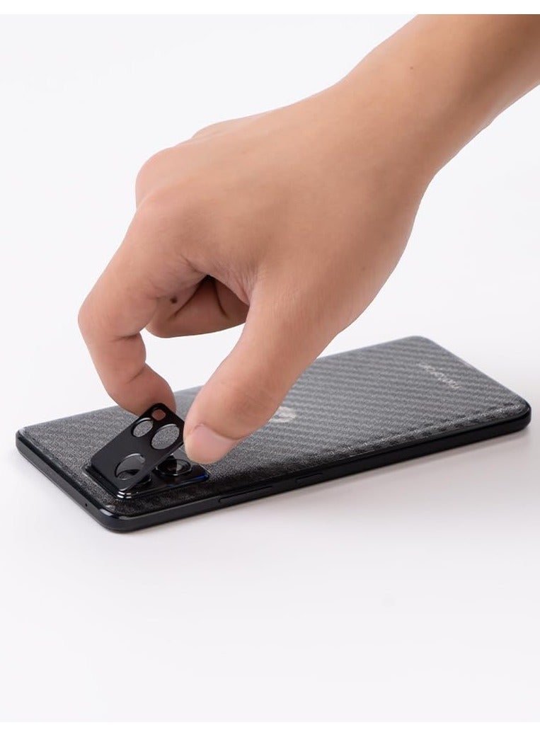 Ibywind Screen Protector For Motorola Moto G72 4g 6.6 Inch With 2pcs Tempered Glass 1 Camera Len Protector 1 Backing Carbon Fiber Film Fingerprint Reader Easy To Install - Image 5