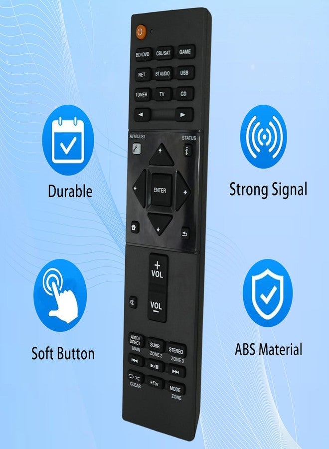 كاسيونيل جهاز التحكم عن بعد البديل RC-927R Sub RC-914R متوافق مع أجهزة استقبال الصوت والفيديو من بايونير: SC-LX701، SC-LX801، SC-LX901، VSX-LX101، SC-LX501، SC-LX502، VSX-1131، VSX-831، VSX-LX301 - Image 3