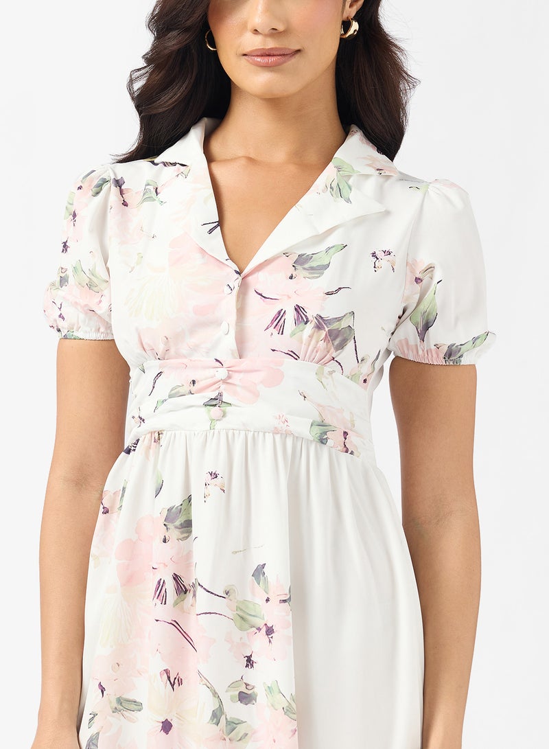 ELLA Floral Print Dress - Image 3