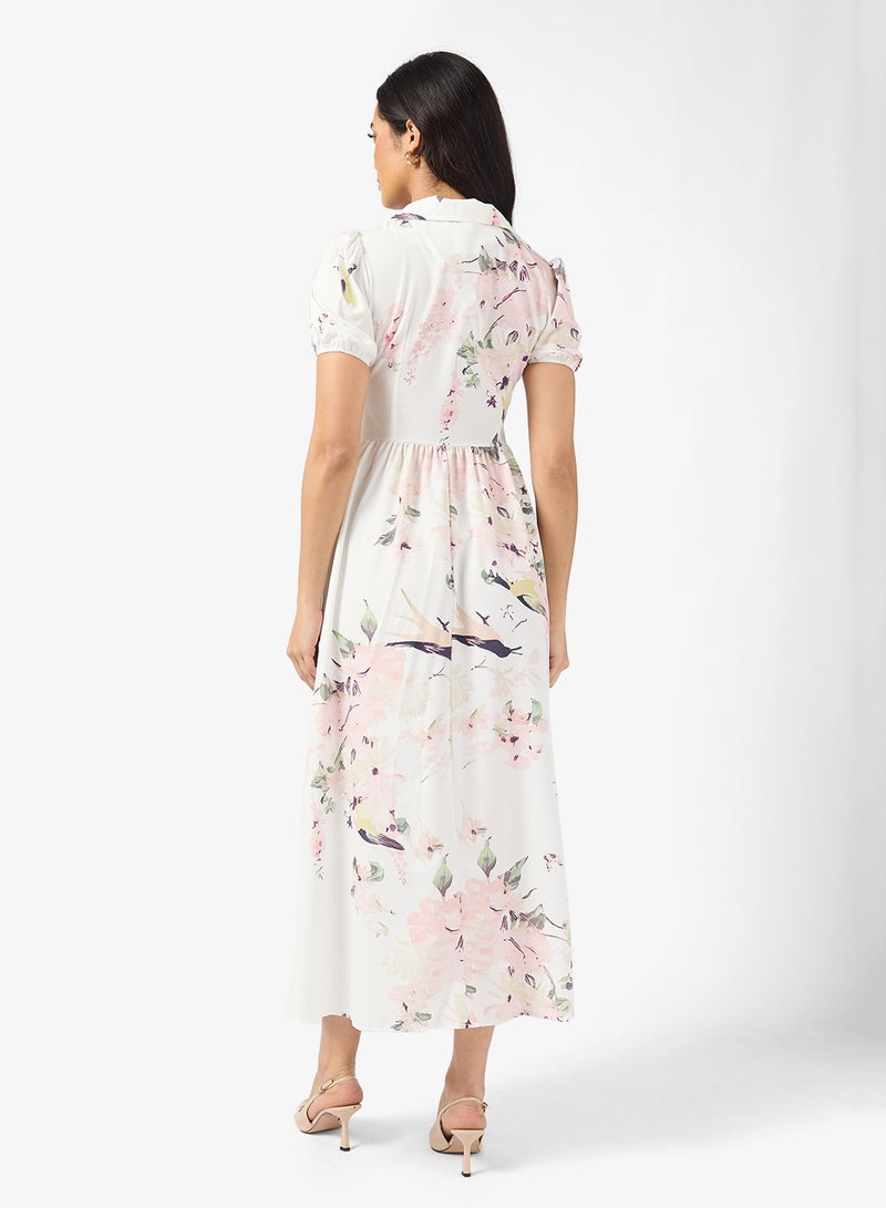 ELLA Floral Print Dress - Image 2