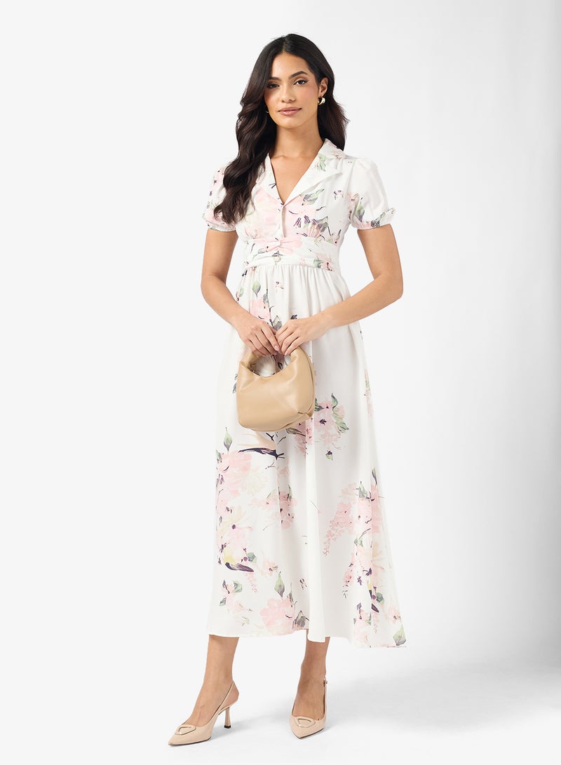 ELLA Floral Print Dress - Image 1