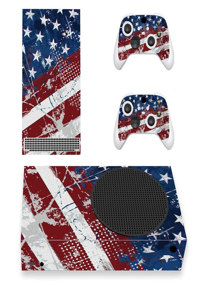 PlayVital Impression US Flag Custom Vinyl Skins for Xbox Core Wireless Controller, Wrap Decal Cover Stickers for Xbox Series S Console Controller - Image 1