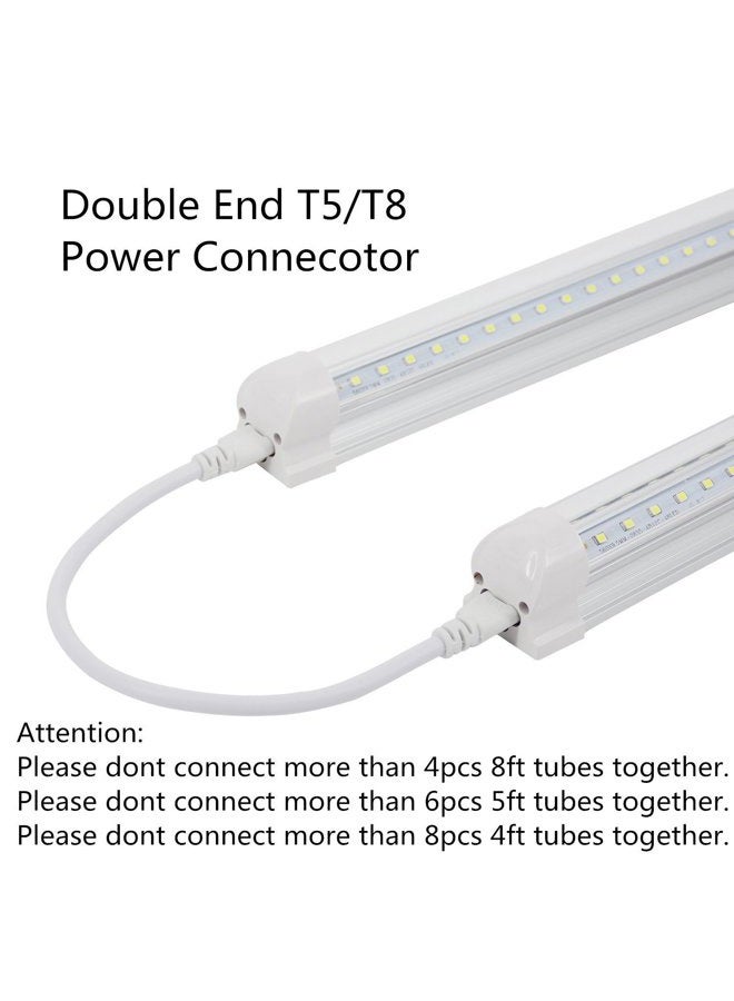 SinLoon UL-LP Certification T5 T8 LED Lamp Connecting Wire Ceiling Lights Daylight LED Integrated Tube Cable Linkable Cords for LED Tube Lamp Holder Socket Fittings with Cables(1.5M 10 Pack) - Image 4