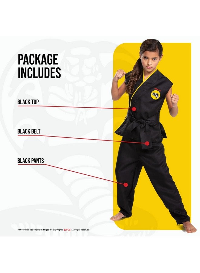 Disguise زي تنكر كوبا كاي للأطفال، زي كوبا كاي الرسمي للأطفال مع حزام أسود، حجم الطفل كبير (10-12) - Image 3