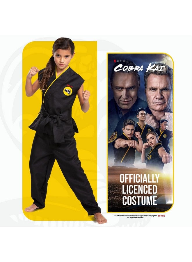 Disguise زي تنكر كوبا كاي للأطفال، زي كوبا كاي الرسمي للأطفال مع حزام أسود، حجم الطفل كبير (10-12) - Image 2