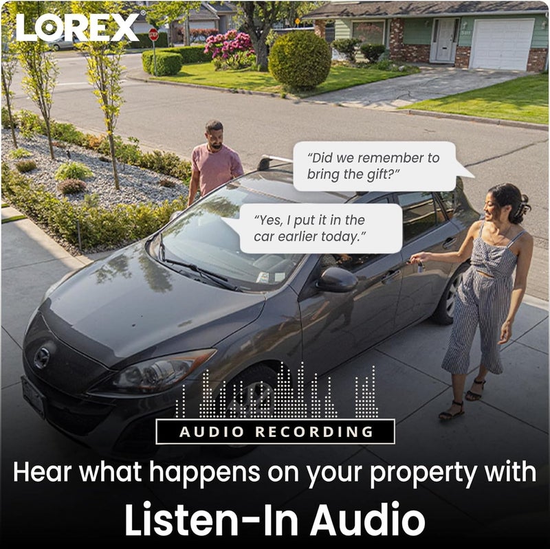 Lorex 4K 8MP IP Bullet PoE White Wired Security Camera | Add-On Camera | Color Night Vision | Smart Motion Detection (Person/Vehicle) | Listen-in Audio | IP67 Weatherproof | Metal Housing - Image 5