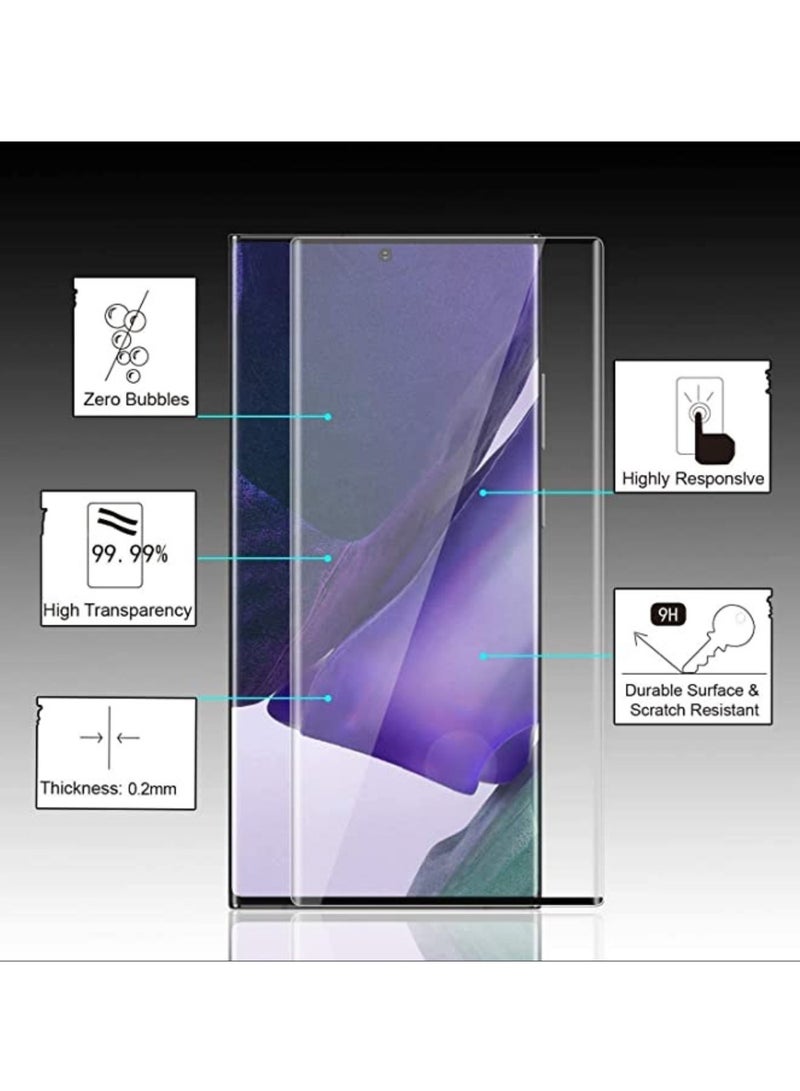 Raxoom Samsung Galaxy Note 20 Ultra Anti-Scratch Anti-Fingerprints 9H Hardness Tempered Glass (Full Glue) - Image 3