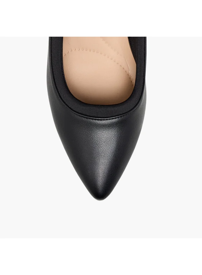 Flora Bella By Shoexpress Women Panelled Pointed Toe Pumps with Stiletto Heels
