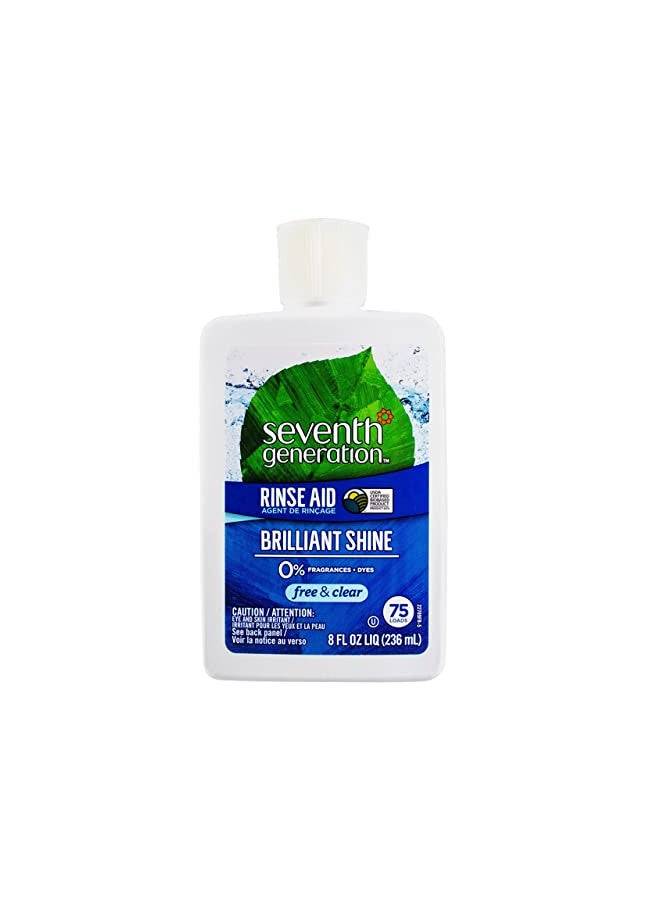 Seventh Generation Rinse Aid Free and Clear -- 8 fl oz, Packaging May Vary - Image 1