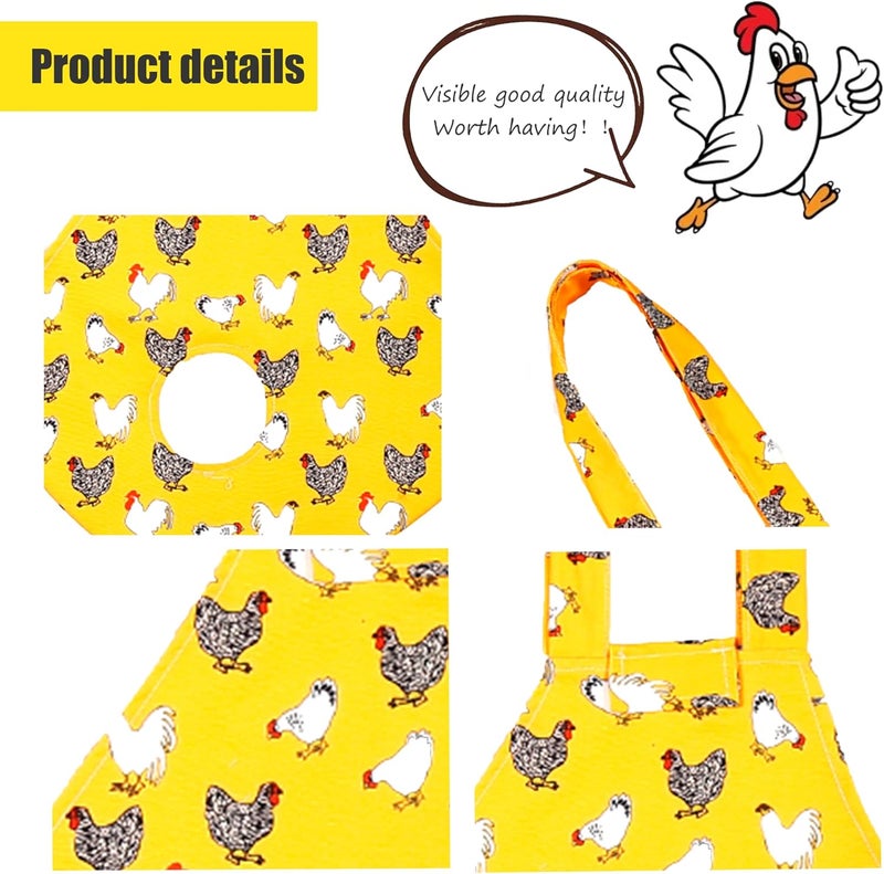 DZXZY Chicken Holder Bag Hen Sling Carry Bag Chicken Carrier with Handle Chicken Supplies Chicken Medic Bag Catching Hand Bag (Yellow) - Image 4