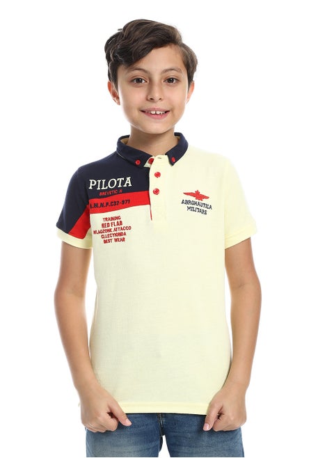 Boys Collared Neck Polo Shirt