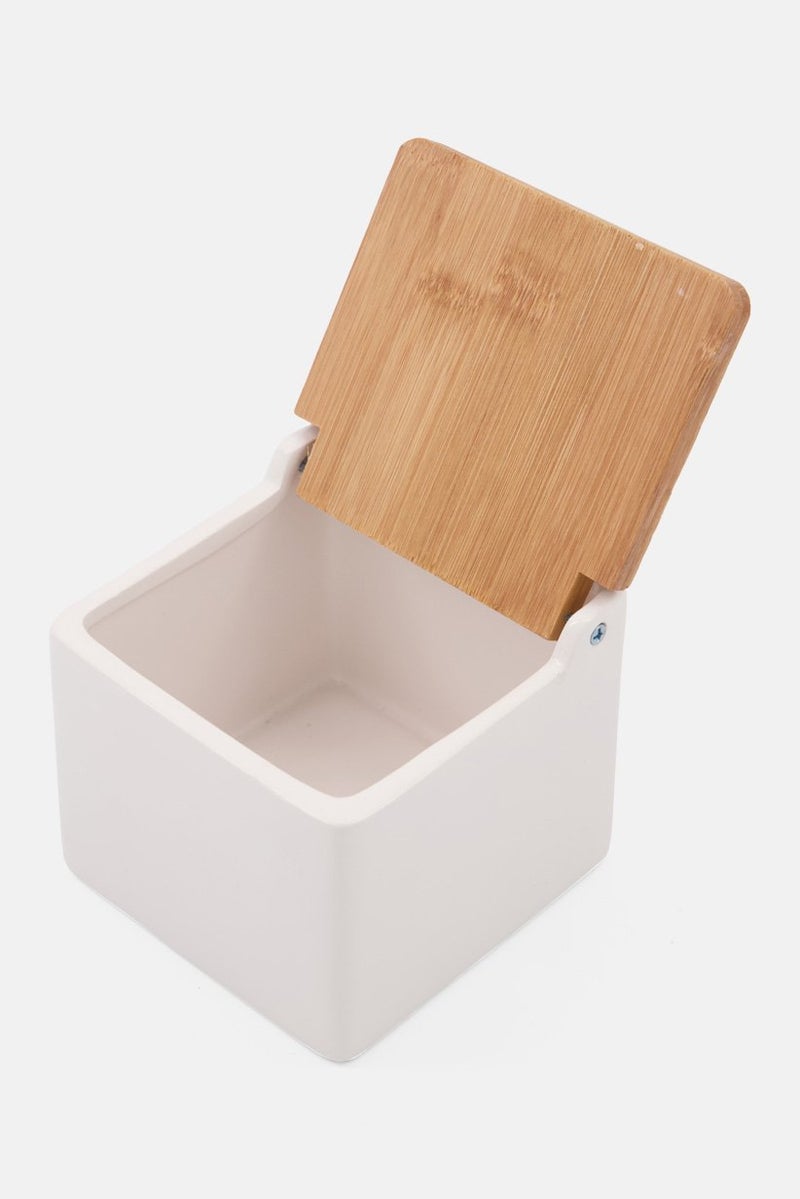 Muy Mucho Kitchen Salt Shaker, White - Image 3