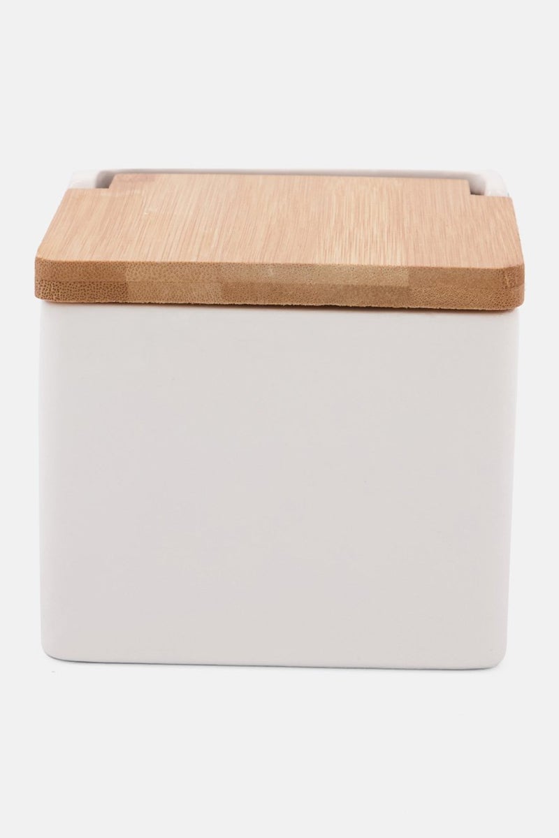 Muy Mucho Kitchen Salt Shaker, White - Image 1